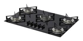 Cooktop A Gás - 5 Queimadores - Bivolt - Fischer - Preto Cooktop A Gás - 5 Queimadores - Bivolt - Fischer - Preto