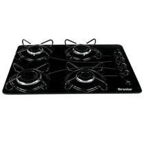 Cooktop a gas braslar pop 4 bocas mesa de vidro