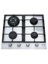 COOKTOP a Gás Cata LCI 631 A INOX BRANCO COM 4 BOCAS E TRIPLA CHAMA 220 V 1706412090 - CATA C