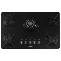 Cooktop à Gás Consul 5 Bocas CDD75 Quadrichama Bivolt Preto CDD75AEUNA