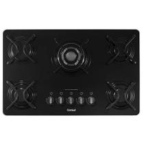 Cooktop à Gás Consul 5 Bocas CDD75 Quadrichama Bivolt Preto CDD75AEUNA
