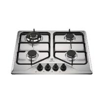 Cooktop à Gás Electrolux 4 Bocas KE4XC Multi Chama Mesa Inox Bivolt