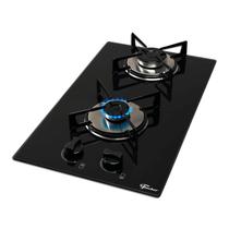 Cooktop a Gás Fischer 2 Bocas Loft com Supervisor de Chama Mesa Vidro Bivolt Cooktop a Gás Fischer 2 Bocas Loft com Supervisor de Chama Mesa Vidro Bivolt
