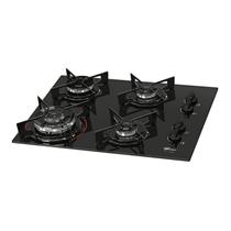 Cooktop a Gás Fischer 4 Bocas Tripla Chama Fit Line Mesa Vidro Bivolt