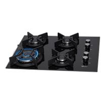 Cooktop a Gás Fischer 4 Bocas Tripla Chama Infinity com Trempe de ferro fundido Mesa Vidro 26297-57076 Bivolt Cooktop a Gás Fischer 4 Bocas Tripla Chama Infinity com Trempe de ferro fundido Mesa Vidro 26297-57076 Bivolt