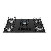 Cooktop a Gás Fischer 5 Bocas Fit Line Preto Bivolt