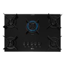 Cooktop A Gás Fischer 5 Bocas Fit Line Preto Trempe Iron Bivolt