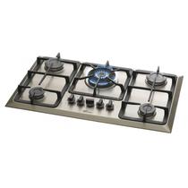 Cooktop a Gás Fischer 5 Bocas Tripla Chama Infinity com Trempe de Ferro Fundido Mesa Inox 23678-54121Bivolt