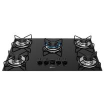 Cooktop a Gás Fischer Fit Line 5 Bocas Vidro Preto Trempe Aramada Bivolt Cooktop a Gás Fischer Fit Line 5 Bocas Vidro Preto Trempe Aramada Bivolt