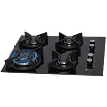 Cooktop a Gás Fischer Infinity 4 Bocas Vidro Preto Bivolt 26297-57076