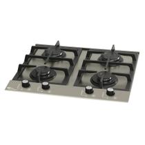 Cooktop a Gás Fischer Platinium 4Q com 4 Bocas Prime Escovado Cooktop a Gás Fischer Platinium 4Q com 4 Bocas Prime Escovado