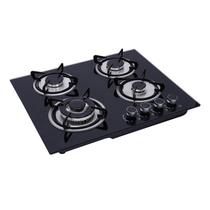 Cooktop a Gás GOSHET 4 Bocas 23 polegadas Aço Inoxidável Preto