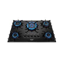 Cooktop a Gás Itatiaia Itamaster 5 Bocas Tripla Chama Preto Bivolt