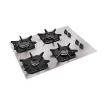 Cooktop a Gás Mueller 4 Bocas Alumínio Ultra Chama Automatico-Bivolt Cooktop a Gás Mueller 4 Bocas Alumínio Ultra Chama Automatico-Bivolt