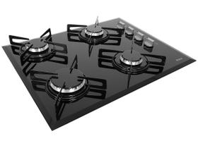 Cooktop a Gás Philco 4 Bocas Cook Chef 4 Vidro Temperado 8mm Preto Bivolt