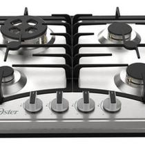 Cooktop A Gas Semiprofissional Inox 4 Bocas 51x59cm - Oster
