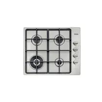Cooktop a Gás Tramontina Square 4 GX HE Safestop 60 em Aço Inox com Trempes em Ferro Fundido e Acendimento Superautomático