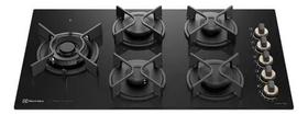 Cooktop A Gas Vidro 5 Bocas 75x45cm Bivolt Cook - Electrolux Preto