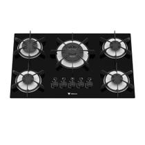 Cooktop arena 5 q preto branco gas glp - Venax