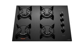 Cooktop atlas 4 bocas gas utop vidro preto