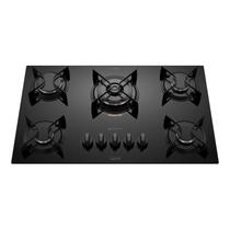 Cooktop atlas 5 bocas utop gás c/ tripla chama vidro preto