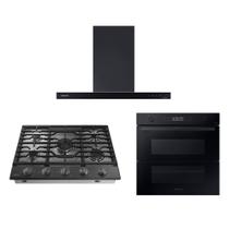 Cooktop Black Inox 5 Queimadores Wi-Fi + Kit de recirculação + Coifa Wi-Fi + Forno Elétrico Função Air Fry Wi-Fi 76L Cooktop Black Inox 5 Queimadores Wi-Fi + Kit de recirculação + Coifa Wi-Fi + Forno Elétrico Função Air Fry Wi-Fi 76L