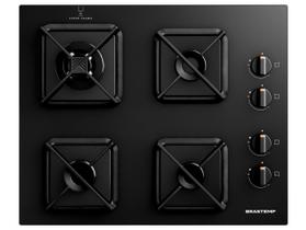 Cooktop Brastemp 4 Bocas a Gás, Grades de Ferro Fundido e Chamas Especiais - BDS62AE Cooktop Brastemp 4 Bocas a Gás, Grades de Ferro Fundido e Chamas Especiais - BDS62AE