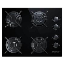 Cooktop Brastemp Ative 4 Bocas Vidro Preto Chama Rápida Bivolt