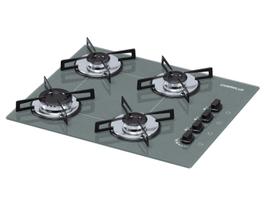 Cooktop chamalux 4 bocas ultra chama prata trempe chapa Cooktop chamalux 4 bocas ultra chama prata trempe chapa