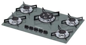 Cooktop chamalux 5 bocas tripla chama prata