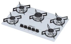 Cooktop chamalux 5 bocas ultra chama branco chapa Cooktop chamalux 5 bocas ultra chama branco chapa