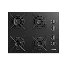 Cooktop Consul 4 Bocas CD060BE Mesa Vidro Preto Gás Bivolt