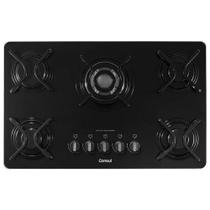 Cooktop Consul 5 Bocas Quadrichama à Gás Preto Bivolt