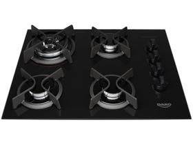 Cooktop Dako Supreme a Gás 4 Bocas Acendimento Automático e Tripla Chama