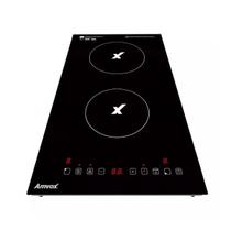 Cooktop de Indução Amvox ACT 204 2 Bocas 220V Preto com Painel Touch e Mesa Vitrocerâmica