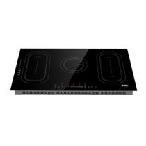 Cooktop de Indução Cinco Bocas EOS 90cm Freezone Due Preto 9500W ECI05EPF 220V Cooktop de Indução Cinco Bocas EOS 90cm Freezone Due Preto 9500W ECI05EPF 220V