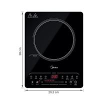 Cooktop de Indução Midea Painel Touch Portátil 1 Boca 110V