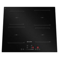 Cooktop de indução mueller 4 bocas 7200w painel touch 220v preto