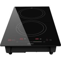 Cooktop de indução oster 2 bocas touch screen 2 em 1 preto 127v