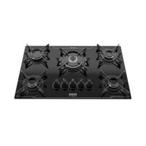 Cooktop Electra Plus Itatiaia 5 Bocas Tripla Chamas Bivolt Preto