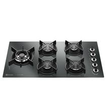 Cooktop Electrolux a Gás 5 Bocas Espelhado Home Pro Preto KE5HP Cooktop Electrolux a Gás 5 Bocas Espelhado Home Pro Preto KE5HP