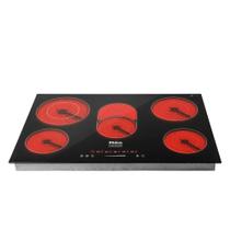 Cooktop Elétrico Philco Volcano Preto 5 Queimadores Vitrocerâmico 220v