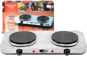 Cooktop Eletrico Portatil 2 Bocas Uso Interno E Externo 127v - OZ