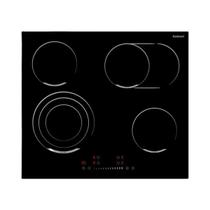 Cooktop eletrico vitroceramico 4 zonas 60cm cuisinart 220v preto