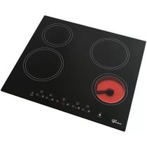 Cooktop Fischer 4 Bocas Mesa Vitrocerâmica Preto 220 Volts