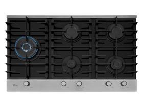 Cooktop Fischer 5 Bocas PLATINIUM Gás Mesa Vidro Preto Cooktop Fischer 5 Bocas PLATINIUM Gás Mesa Vidro Preto