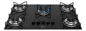 Cooktop Fischer Fit Line 5 Bocas Vidro Bivolt 68x46x11 Cm