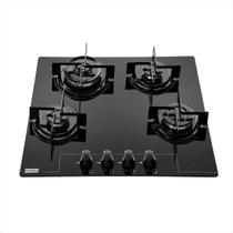 Cooktop franke de embutir glass vidro preto gás tripla chama glass 60 3g tc bivolt 16069