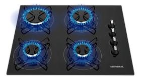 Cooktop Gás 4 Boca Mondial Embutir Fogao 8400w Vidro Bivolt Cooktop Gás 4 Boca Mondial Embutir Fogao 8400w Vidro Bivolt