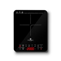 Cooktop Indução 1 Boca Portátil PandaPlus 2000W 220V Touch 8 Níveis Potência Temperatura Trava de Segurança Timer Vitrocerâmico Ícones Acesso Rápido